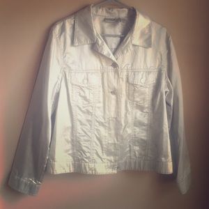Chico’s Metallic Silver Jacket